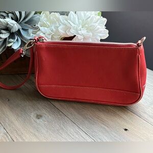 Coach red leather Hampton bag 7785